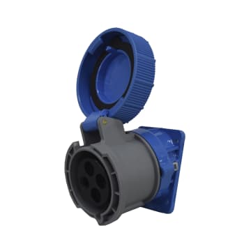 TOMA INCRUSTAR INCLI 4X32A 220V 9H IP66/67/68/69 AZUL XCEE