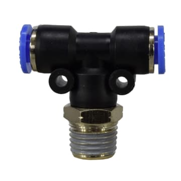 RACOR INST T MM ROSCA 1/4"NPT MANG 6mm X 10 UNID