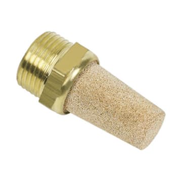SILENCIADOR MACHO 1/2" NPT BRONCE 30dB X 10 UND