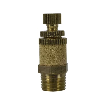 SILENCIADOR MACHO 1/4"NPT C/CONTROL FLUJO RED 30dB X1 UND
