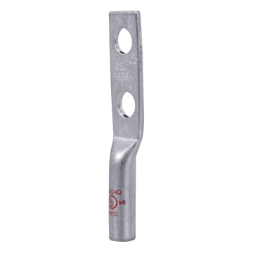 TERMNAL TUB B LAR 2H 8AWG D 1/4 ROJO