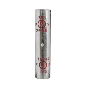 EMPALME TUB EN CU Lg3.75" 350MCM ROJO