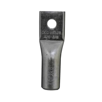 TERMNAL TUB ALU B LAR 4/0AWG D 3/8 BLANC