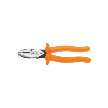ALICATE DE PINZAS AISLADAS DE CORTE LATERAL Y ALTA PALANCA DE 9'' - CON PONCHA CONECTORES, AISLADA: SÍ, ANCHO DE LA MORDAZA:1-5/16'' (33 MM).