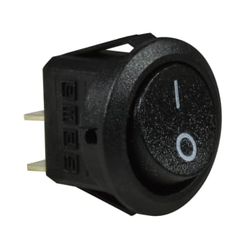 INT BALANCIN REDONDO NEGRO 16(4)A 250V 10 UNID