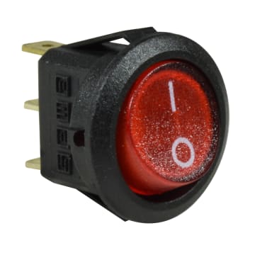 INT BALANCIN REDONDO ROJO 16(4)A 250V 10 UNID