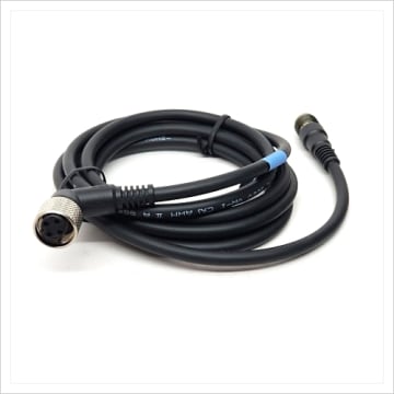 CABLE CONECTOR M12 CURVO 4 HILOS 3 MTS LONGITUD