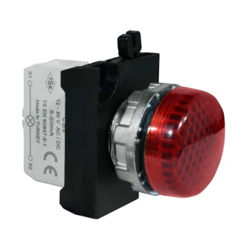PILOTO MET ROJO 12-30V AC/DC