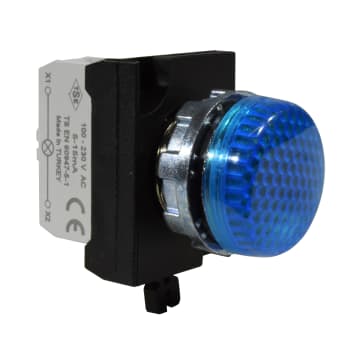 PILOTO MET AZUL 100-230VAC