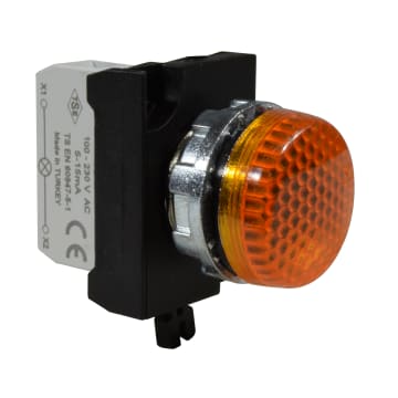 PILOTO MET AMARILLO 100-230VAC