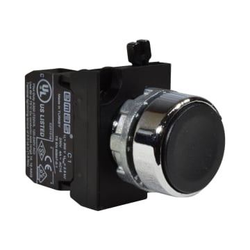 PULSADOR MET NEGRO 1NA 250V