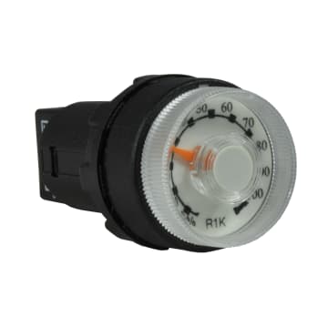 POTENCIOMETRO LINEAL 1 KOHM, 1 VUELTA CUERPO 22MM.