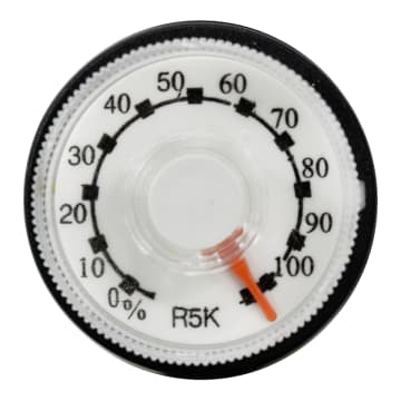 POTENCIOMETRO LINEAL 5 KOHM, 1 VUELTA CUERPO 22MM.