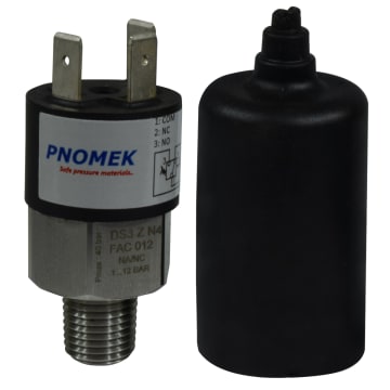 006 INT DE PRESION 1NA 5A, 10 BAR, 1/4" NPT CONEXIÓN FAST-ON