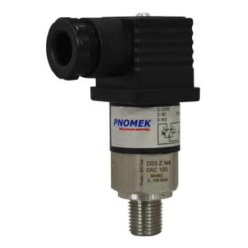 011 INT DE PRESION 1NA+1NC 5A, 35 BAR, 1/4" NPT CONEXIÓN CONECTOR DIN