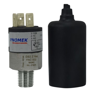 012 INT DE PRESION 1NA+1NC 5A 2 BAR, 1/4" NPT CONEXIÓN FAST-ON