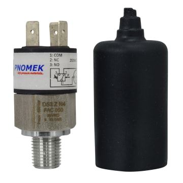 014 INT DE PRESION 1NA+1NC 5A, 50 BAR, 1/4" NPT CONEXIÓN FAST-ON