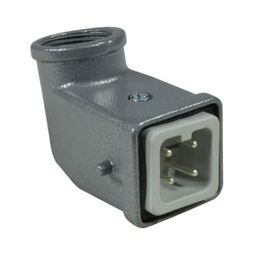 CONECTOR MULTIPIN MACHO 4P 10A ENTRADA LATERAL PG11