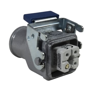 CONECTOR MULTIPIN HEMBRA 4P 10A ENTRADA SUPERIOR PG11