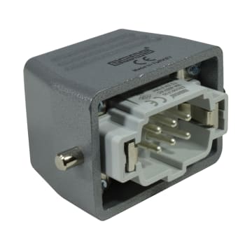 CONECTOR MULTIPIN MACHO 6P 16A ENTRADA SUPERIOR PG16