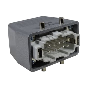 CONECTOR MULTIPIN MACHO 10P 16A ENTRADA SUPERIOR PG16