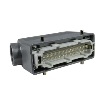 CONECTOR MULTIPIN MACHO 24P 16A ENTRADA LATERAL PG21