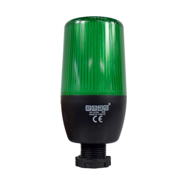 BALIZA FIJA / INTERMITENTE VERDE 55MM 24VAC/DC SIN BUZZER CONEX 22MM