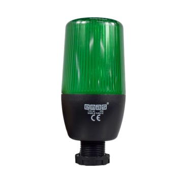 BALIZA FIJA / INTERMITENTE VERDE 55MM 110VAC CON BUZZER CONEX 22MM