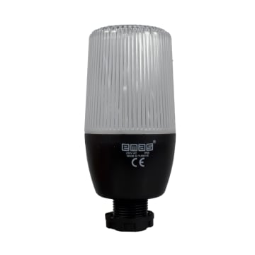 BALIZA MULTICOLOR FIJA / INTERMITENTE 55MM CON BUZZER 220VAC CONEX 22MM