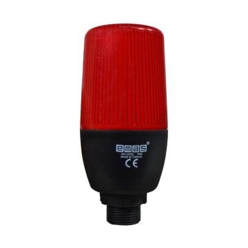 BALIZA FIJA / INTERMITENTE ROJA 55MM 24VAC/DC SIN BUZZER CONEX 22MM