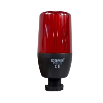 BALIZA FIJA / INTERMITENTE ROJA 55MM 24VAC/DC CON BUZZER CONEX 22MM