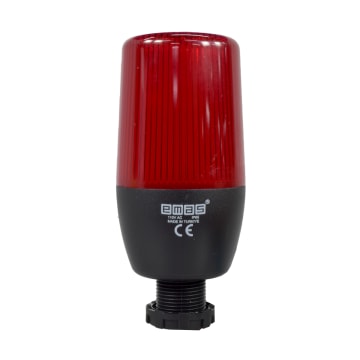 BALIZA FIJA / INTERMITENTE ROJA 55MM 110VAC CON BUZZER CONEX 22MM