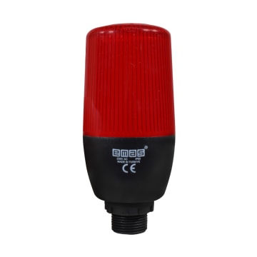 BALIZA FIJA / INTERMITENTE ROJA 55MM 220VAC SIN BUZZER CONEX 22MM