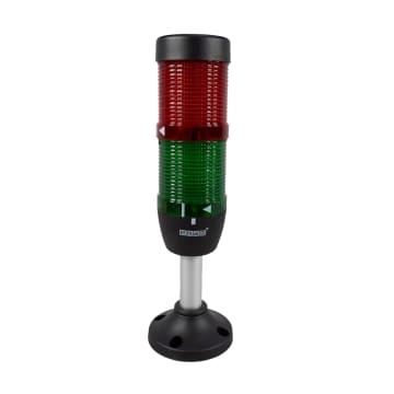 BALIZA MODULAR FIJA 50MM 2 COLORES VERDE Y ROJO 110VAC SIN BUZZER