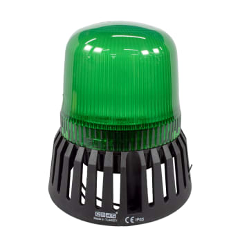 BALIZA MULTIFUNCION LED COLOR VERDE 12-24VAC/DC CON BUZZER