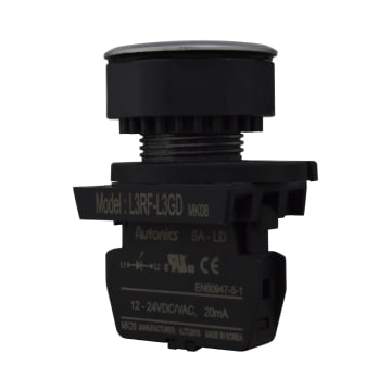 03 LAMP LED VERDE 30mm 12-24VDC/AC PLAST PLAN