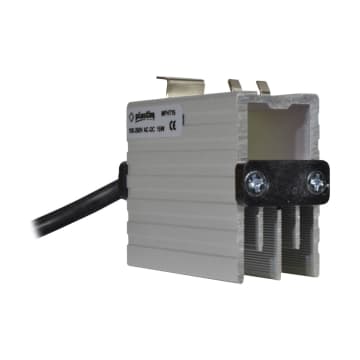 MINI CALEFACTOR TIPO SEMICONDUCTOR EN ALUMINIO 15W, 100-250VAC/DC, 2A, TEMP -45+70 °C, CONEXIÓN CON CABLE