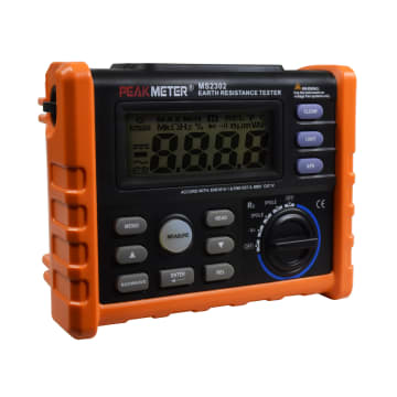 TELURÓMETRO, MEDIDOR DE RESISTENCIA A TIERRA TIPO ESTACAS. HASTA 4000 OHM.