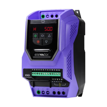 56 VARIADOR ELEVADOR, TRIFASICO 440VAC, 5 HP, 380~480VAC, 9.5A, TRIFASICO, IP20, TRANSISTOR FRENO, CON FILTRO
