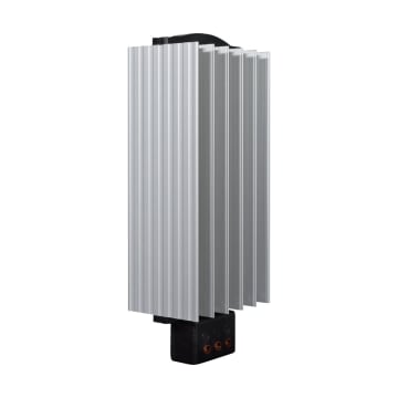 CALEFACTOR TIPO SEMICONDUCTOR EN ALUMINIO 100W, 100-250VAC/DC, 4A, TEMP -45+70 °C, CONEXIÓN POR TERMINAL