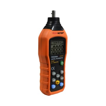 TACÓMETRO DE CONTACTO, RANGO 50-19999 RPM. UNIDADES SELECCIONABLES. INCLUYE KIT DE ACCESORIOS.