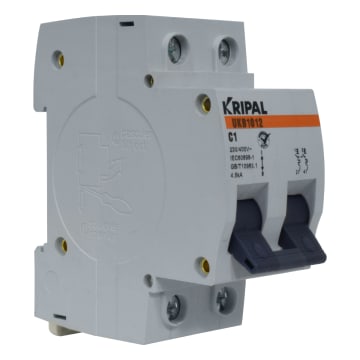 BREAKER 2x1A 230/400V 4.5KA CURVA C