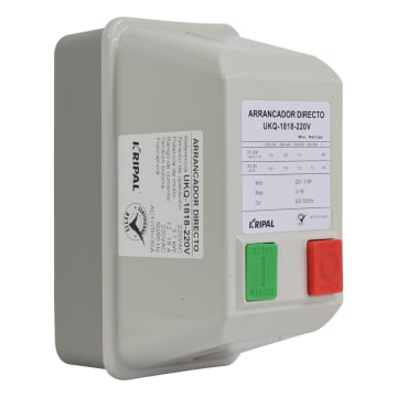 ARRANCADOR DIRECTO 12 - 18A 220V BASE METALICA/CUB PLASTICA IP65
