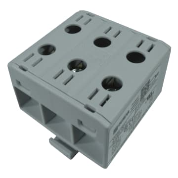 CONECTOR SERIE OTL MULTIPOLAR  COBRE / ALUMINIO, AISLADO, 3 CONEXIONES (L1, L2, L3) AL/CU 2.5MM A 35MM2 COLOR GRIS, UN  1000V AC/DC, IN 135A(CU)/120A(AL)