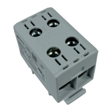 CONECTOR SERIE OTL COBRE / ALUMINIO, AISLADO, 2 CONEXIONES AL/CU 1,5 A 50MM2 COLOR GRIS, UN  1000V AC/DC, IN 320A(CU)/290A(AL) APROBACION UL