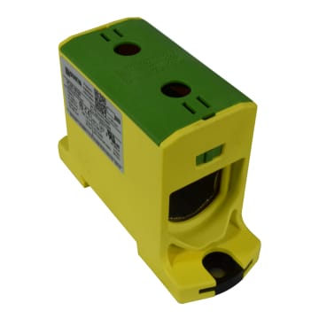 CONECTOR SERIE OTL COBRE / ALUMINIO, AISLADO, 1 CONEXIÓN AL/CU 25 A 150MM2 COLOR VERDE/AMARILLO, UN  1000V AC/DC, IN 320A(CU)/290A(AL) APROBACION UL