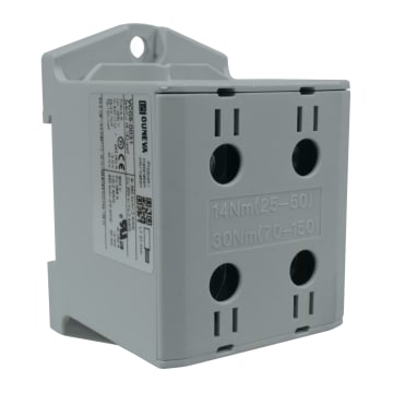 CONECTOR SERIE OTL COBRE / ALUMINIO, AISLADO, 2 CONEXIONES AL/CU 25 A 150MM2 COLOR GRIS, UN  1000V AC/DC, IN 320A(CU)/290A(AL).