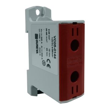 CONECTOR SERIE OTL COBRE / ALUMINIO, AISLADO, 1 CONEXIÓN AL/CU 6 A 95MM2 COLOR ROJO, UN  1000V AC/DC, IN 245A(CU)/220A(AL)