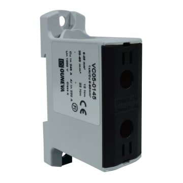 CONECTOR SERIE OTL COBRE / ALUMINIO, AISLADO, 1 CONEXIÓN AL/CU 6 A 95MM2 COLOR NEGRO, UN  1000V AC/DC, IN 245A(CU)/220A(AL)