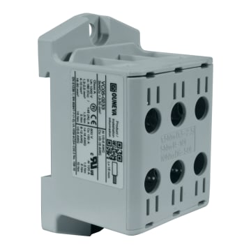 CONECTOR SERIE OTL  COBRE / ALUMINIO, AISLADO, 3 CONEXIONES  AL/CU 1.5MM A 50MM2 COLOR GRIS, UN  1000V AC/DC, IN 160A(CU)/145A(AL), APROBACION UL.